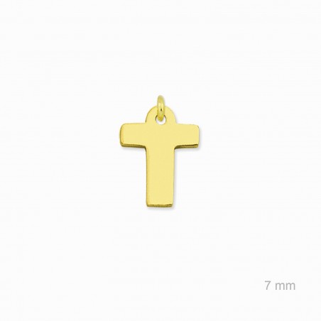 Charm de Plata de Ley (Letra T)