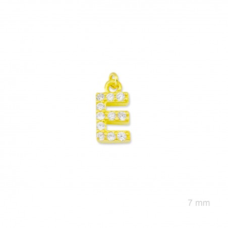 Charm de Plata de Ley (Letra E)