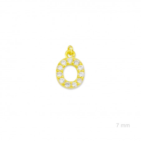 Charm de Plata de Ley (Letra O)