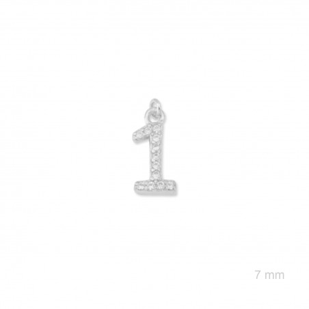 Charm de Plata de Ley (Número 1)