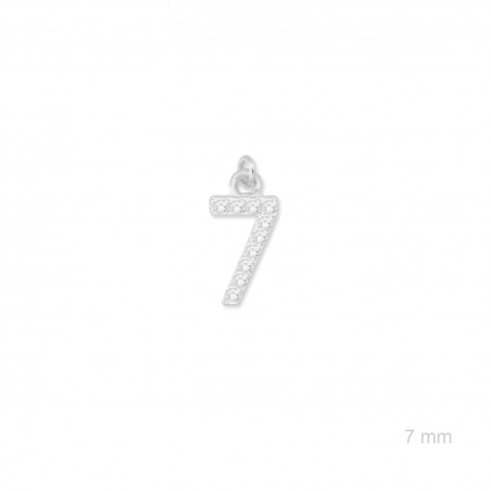 Charm de Plata de Ley (Número 7)