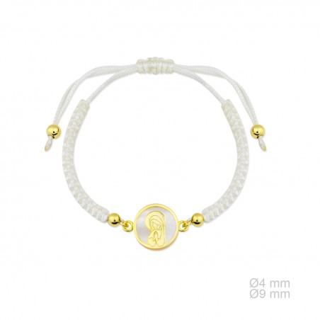 Pulsera de Plata de Ley y macramé