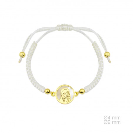 Pulseira de Prata Esterlina e Macramê