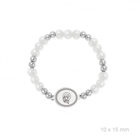 Bracelet de Perle Naturelle et Argent