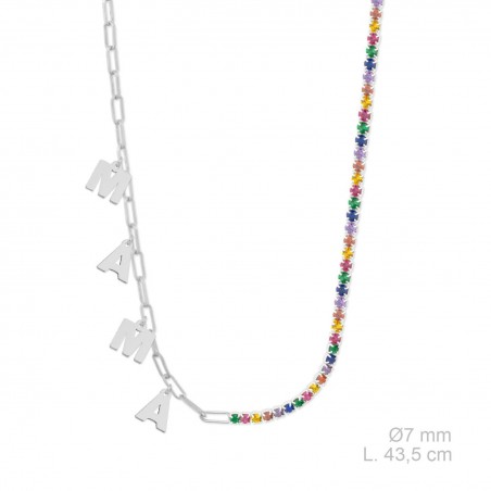 Sautoir en Argent avec oxyde de zirconium