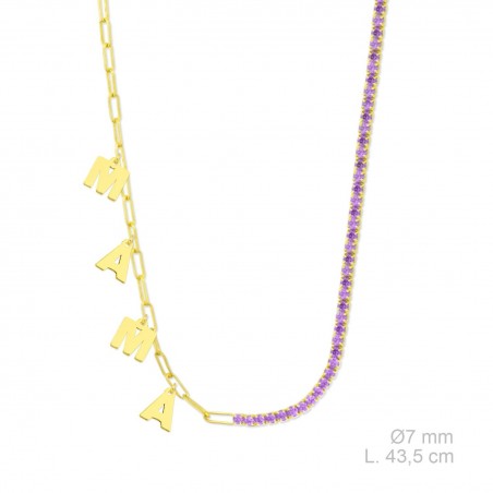 Sautoir en Argent avec oxyde de zirconium