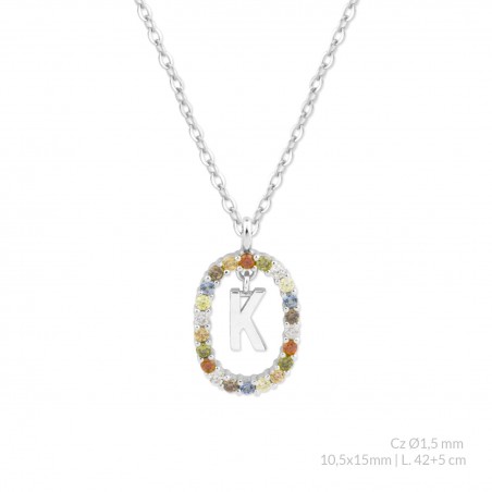 Gargantilha em Prata Esterlina | K