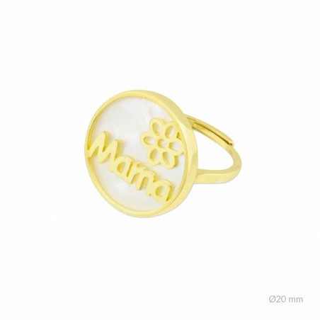 Bague en Argent et nacre