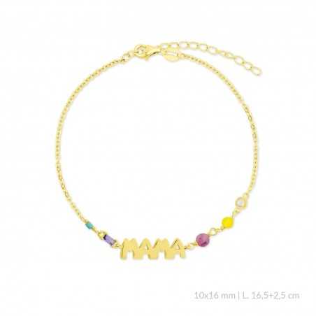 Pulsera de Plata de Ley con circonitas