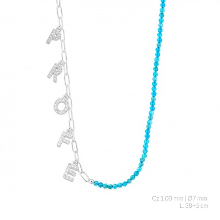 Sautoir en Argent avec oxyde de zirconium