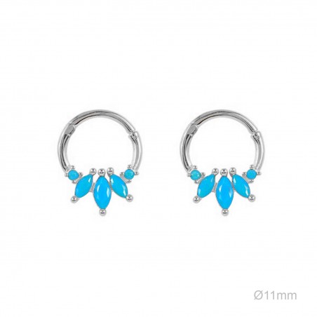 Pendientes Tragus Circ Turquesa