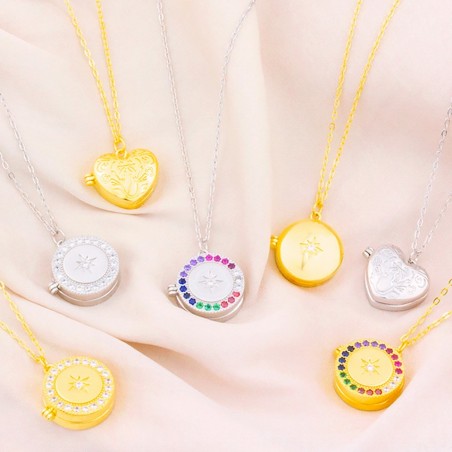 Gargantilha em Prata Esterlina com zircônia