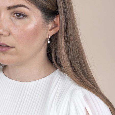 Pendientes de Plata de Ley con circonitas