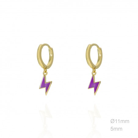 Boucles d'oreilles Argent lisse