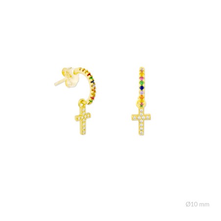 Brincos de Prata Esterlina e Zircônia