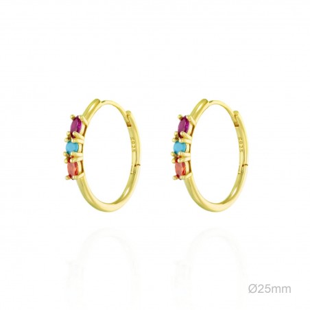 Boucles d'oreilles Zircons