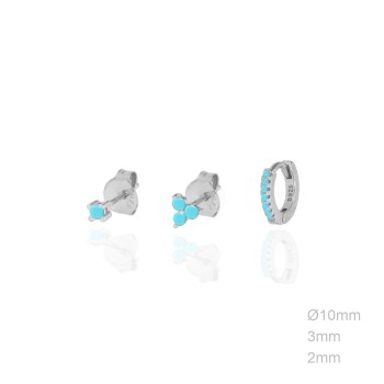 Boucles d'oreilles Zircons 2