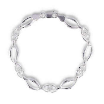 Pulsera Plata Lisa Plateada 2