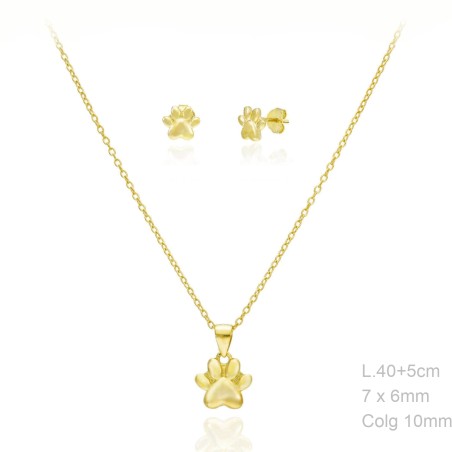 Juego Dorado Presión Huella Perrito 