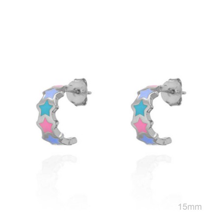 Boucles d'oreilles Argent lisse