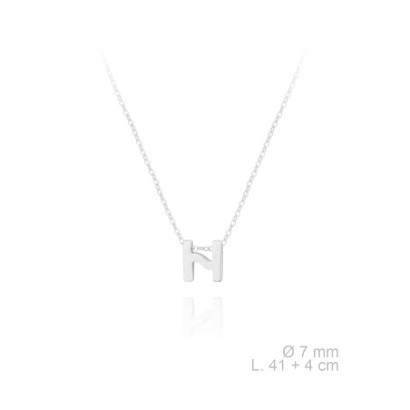 Gargantilha em Prata Esterlina | H