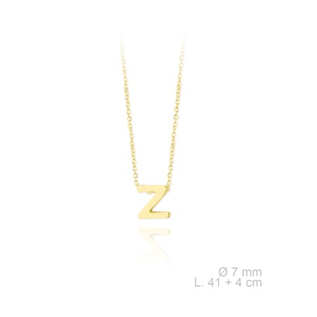 Gargantilla Mini Inicial "Z" Dorada
