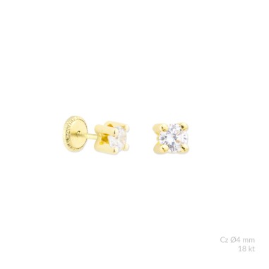 Gold earrings