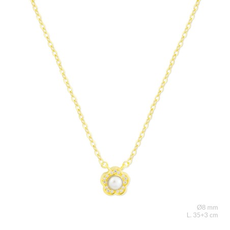 Gargantilha em Prata Esterlina com zircônia