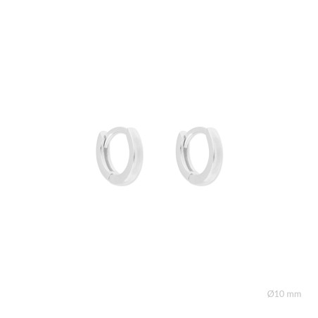 Boucles d'oreilles en Argent | Ø10mm