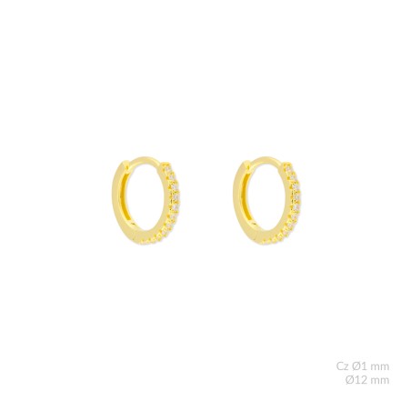 Boucles d'oreilles en Argent | Ø12mm