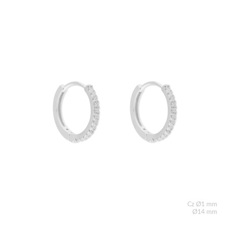 Boucles d'oreilles en Argent | Ø14mm