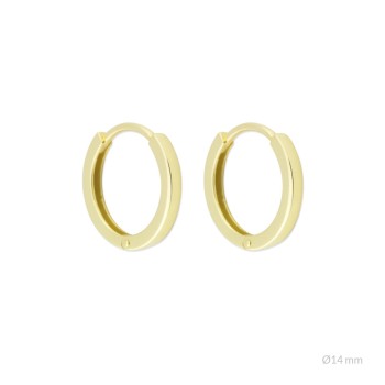 Brincos de Ouro | Ø 14 mm
