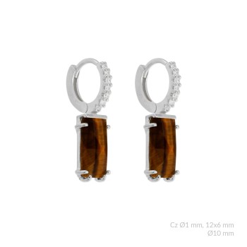Silver earrings