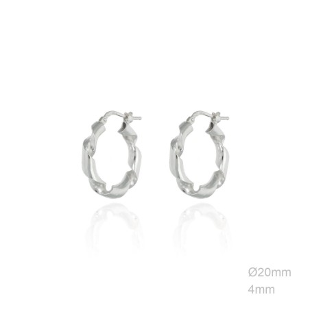 Boucles d'oreilles Argent lisse