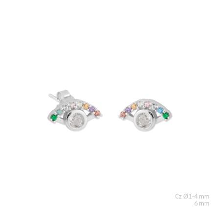 Boucles d'oreilles en Argent avec oxyde de zirconium