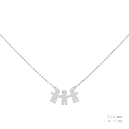 Gargantilha em Prata Esterlina  | Menino / Menino / Menino