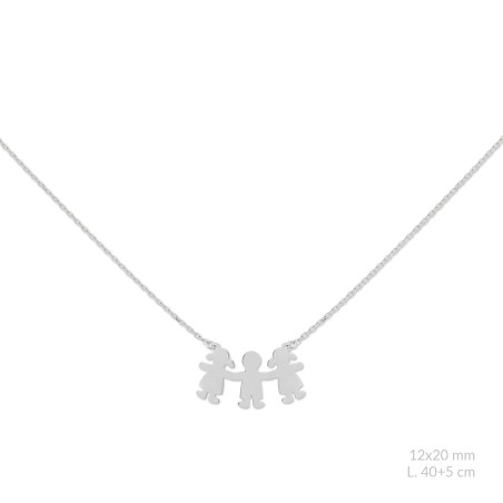 Sautoir en Argent | Fille / Garçon / Fille