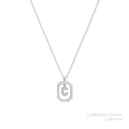 Silver necklace | C