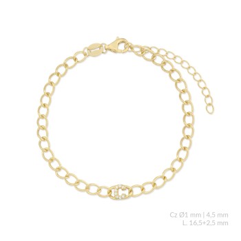 Pulsera de Plata de Ley con...