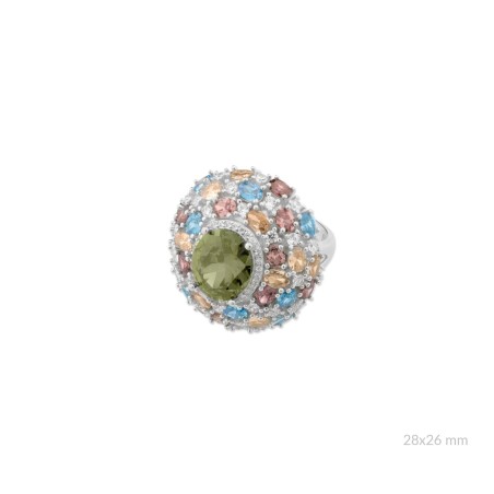 Bague en Argent avec oxyde de zirconium