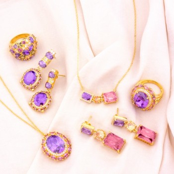 Silver earrings with cubic... 2