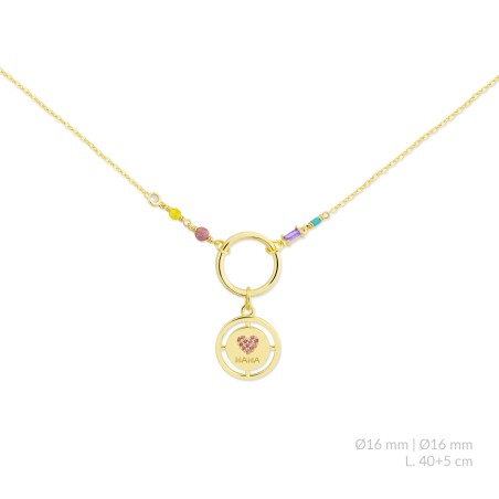 Gargantilla de Plata de Ley con circonitas