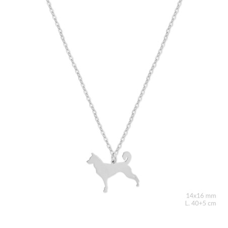 Silver necklace | Siberian Husky
