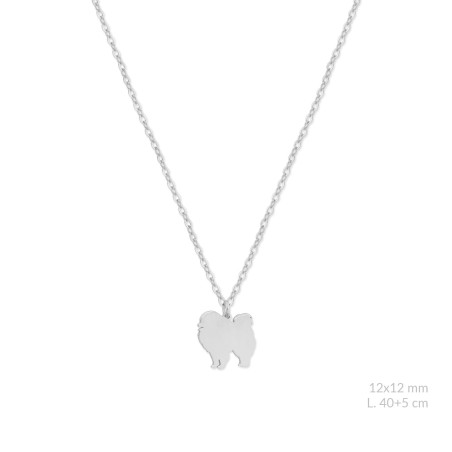 Silver necklace | Pomeranian