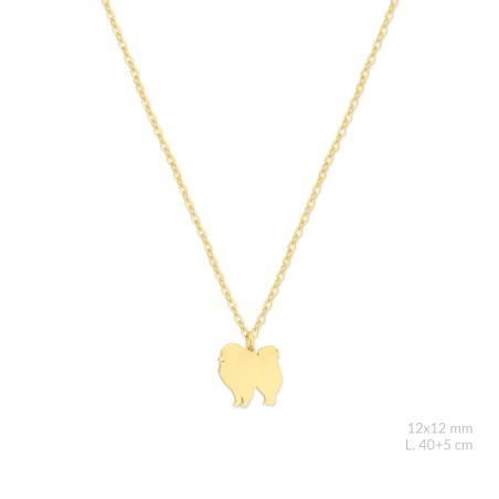 Silver necklace | Pomeranian