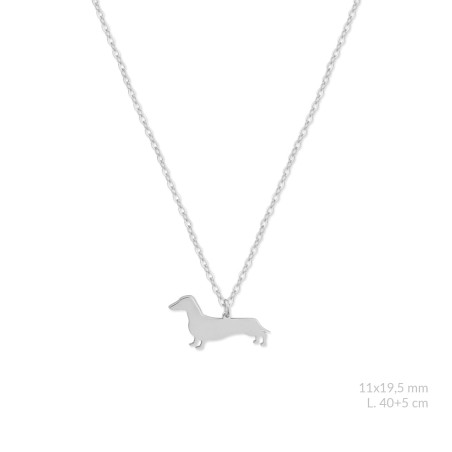 Sautoir en Argent | Dachshund / Teckel
