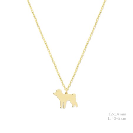 Silver necklace | Poodle