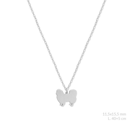 Silver necklace | Pekingese