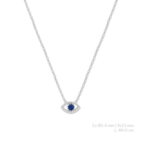 Sautoir en Argent avec oxyde de zirconium