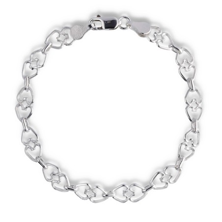 Pulsera Plata Lisa Plateada